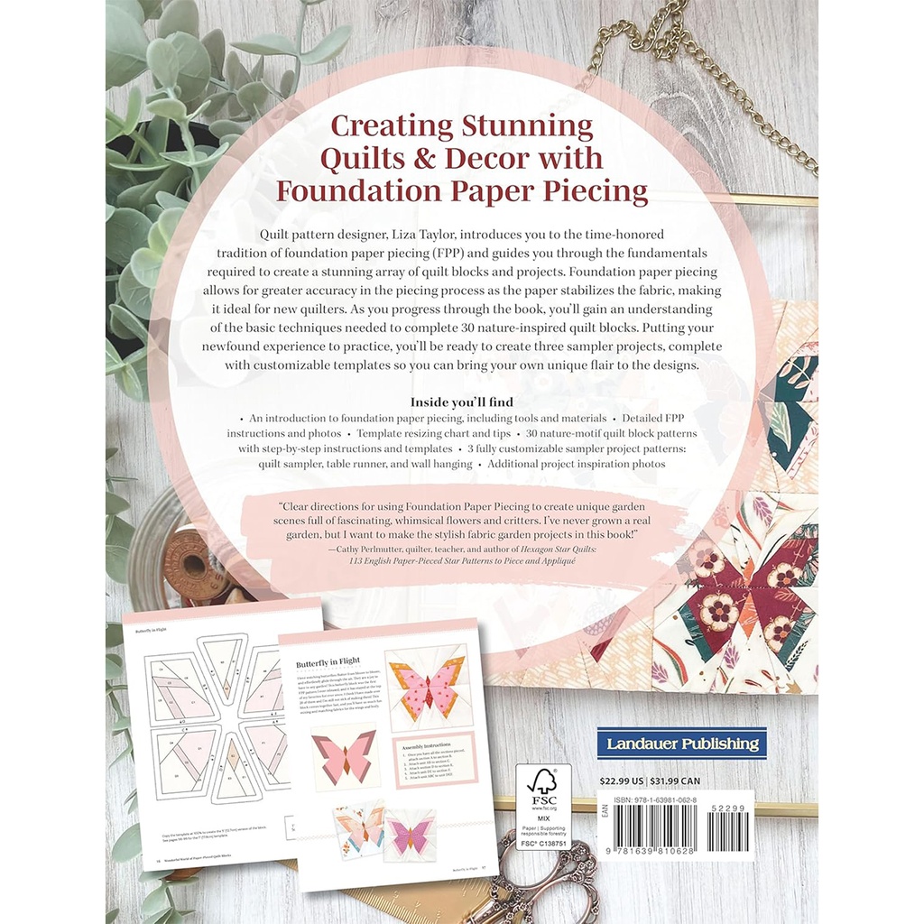 Wonderful World of Paper-Pieced Quilt Blocks Book