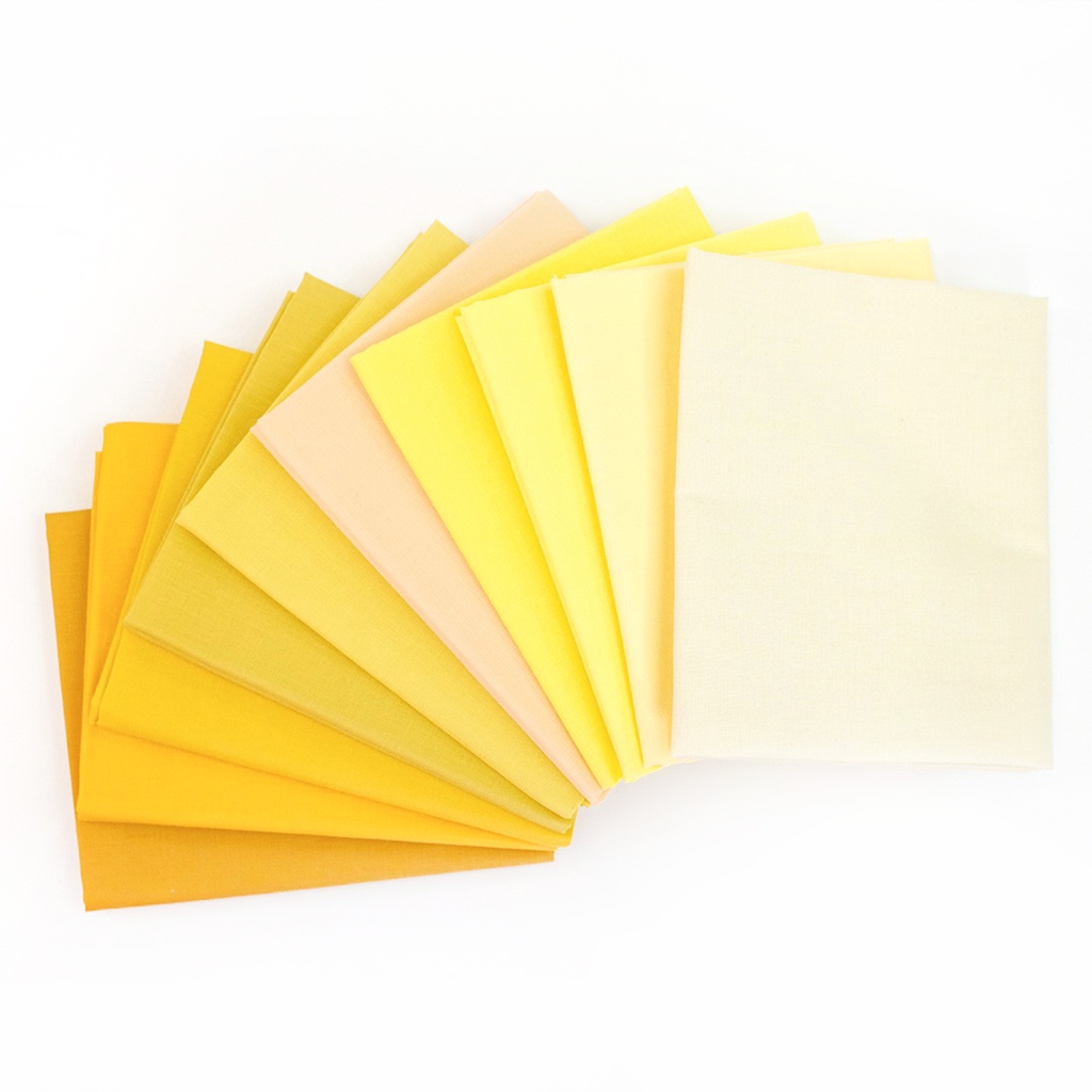 Japanese Solids FQ Bundle - Yellows