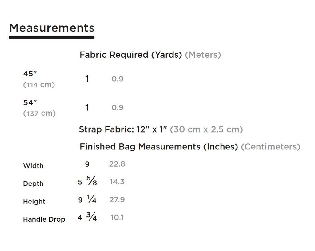 FIELD BAG PATTERN