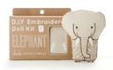 ELEPHANT - EMBROIDERY DOLL KIT