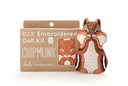 CHIPMUNK - EMBROIDERY DOLL KIT