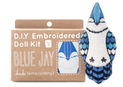 BLUE JAY - EMBROIDERY DOLL KIT