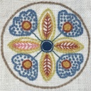 BELGIAN LINEN EMBROIDERY PANEL