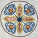 BELGIAN LINEN EMBROIDERY PANEL