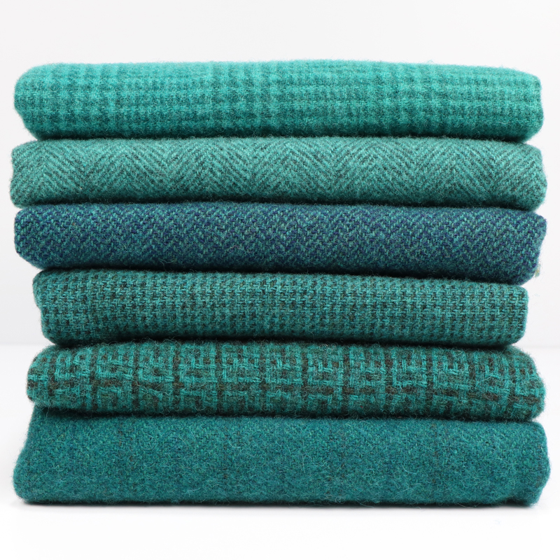 Textural Wool Bundle - Amazon Green