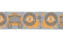 Ribbon Yardage - Lion on Grey