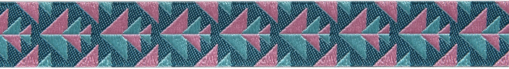 Ribbon Yardage - Pink & Teal Positive Direction