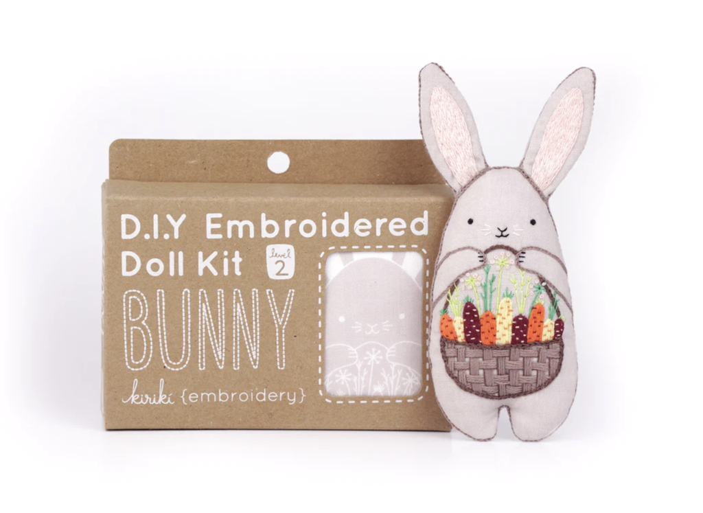 Bunny, Embroidery Doll Kit