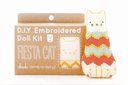 Fiesta Cat, Embroidery Doll Kit