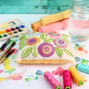 Limited Edition, Watercolor Pansy Pincushion