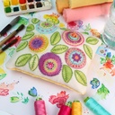 Limited Edition, Watercolor Pansy Pincushion