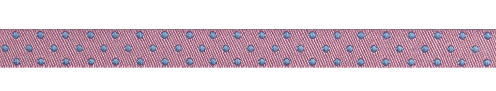 Ribbon Yardage - Reversible Dots Sky