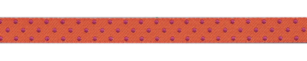 Ribbon Yardage - Reversible Dots Thistle