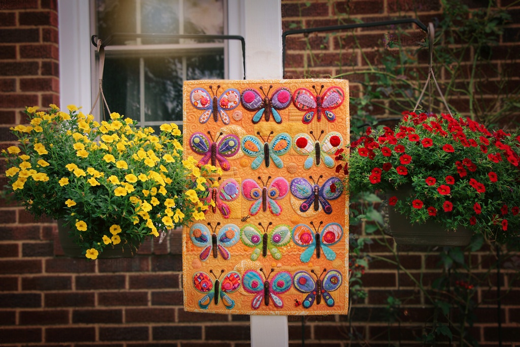 Butterfly Pre-Cut Wool Applique Pack Sue Spargo — The Craft Table