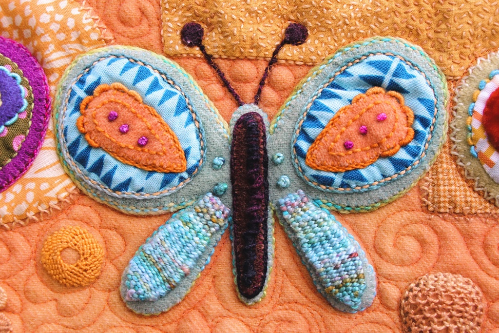 Butterfly Pre-Cut Wool Applique Pack Sue Spargo — The Craft Table