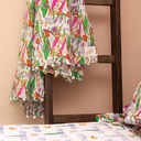 'Kingfisher', Indian Block Printed Cotton Scarf