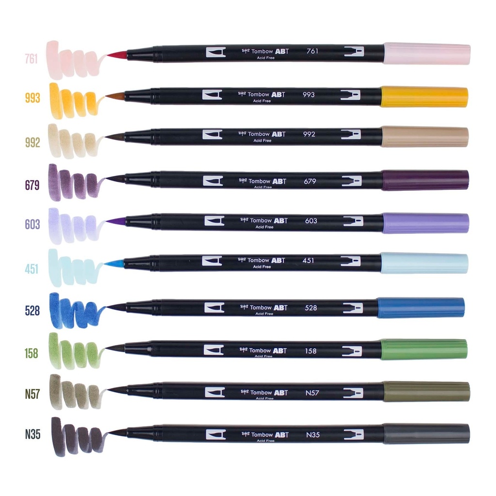 Desert Flora, 10pk Dual Brush Pen Art Markers