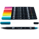 Tropical, 10pk Dual Brush Pen Art Markers