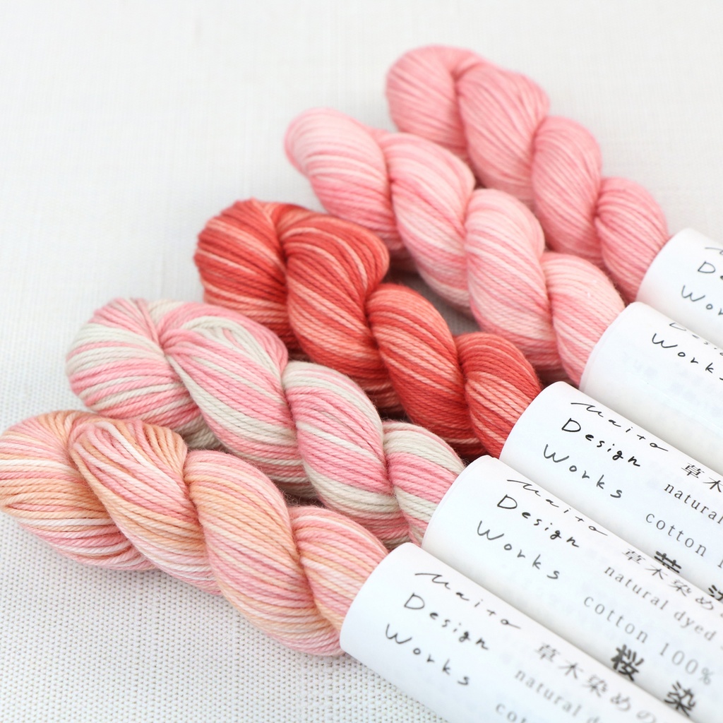 Blush - Plant Dyed Sashiko Thread Pack