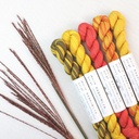 Sunset - Plant Dyed Sashiko Thread Pack