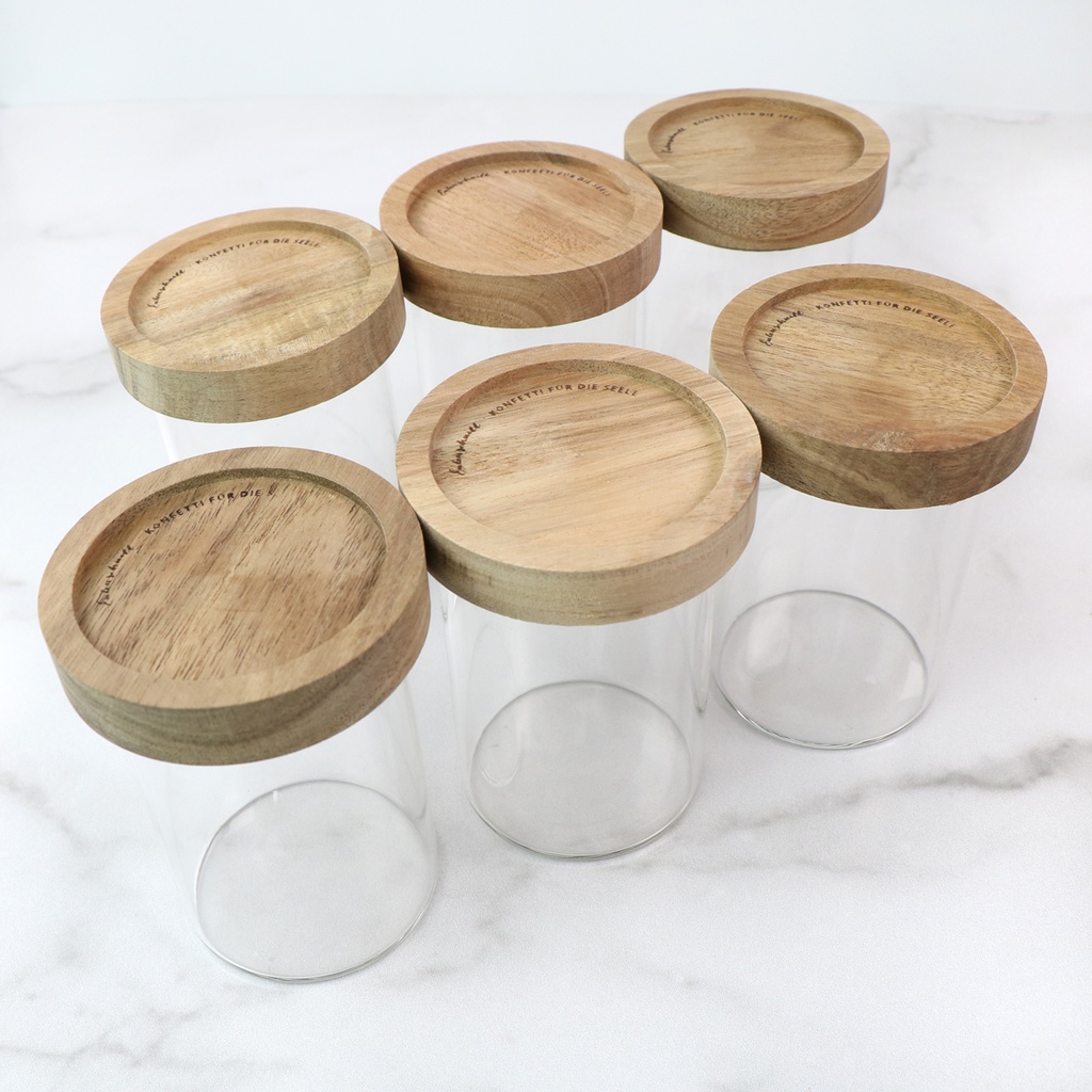 Mini Storage Jars, Set of 6