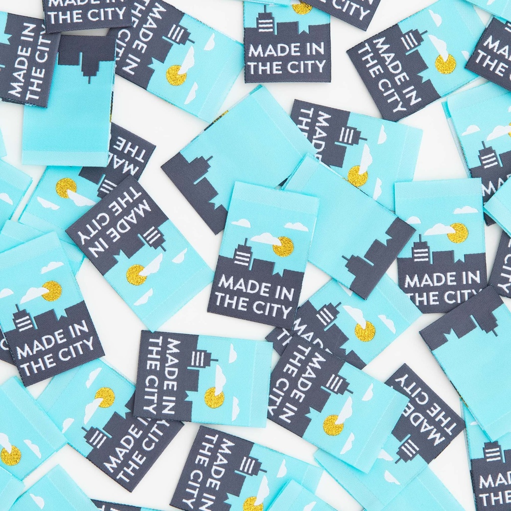 "Made In The City" Sewing Woven Labels, 8pk