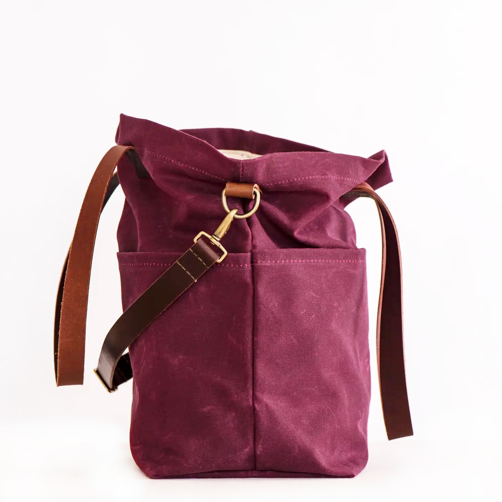 Waxed Canvas Crossbody Tote