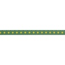 Ribbon Yardage - Yellow Tortoise Dots on Green