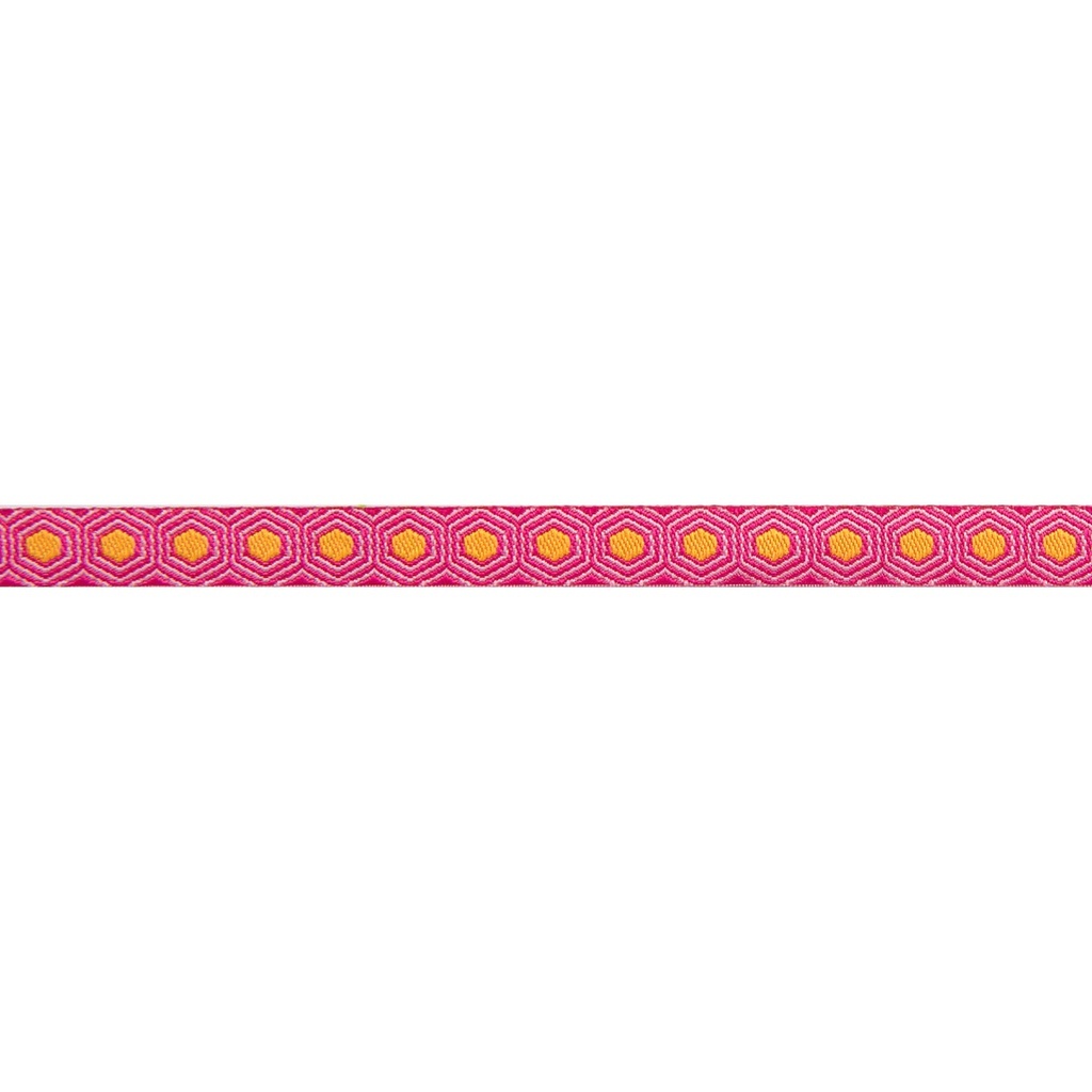 Ribbon Yardage - Gold Tortoise Dots on Pink