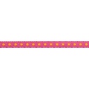 Ribbon Yardage - Gold Tortoise Dots on Pink
