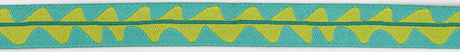 Wavy Stem On Turquoise Ribbon