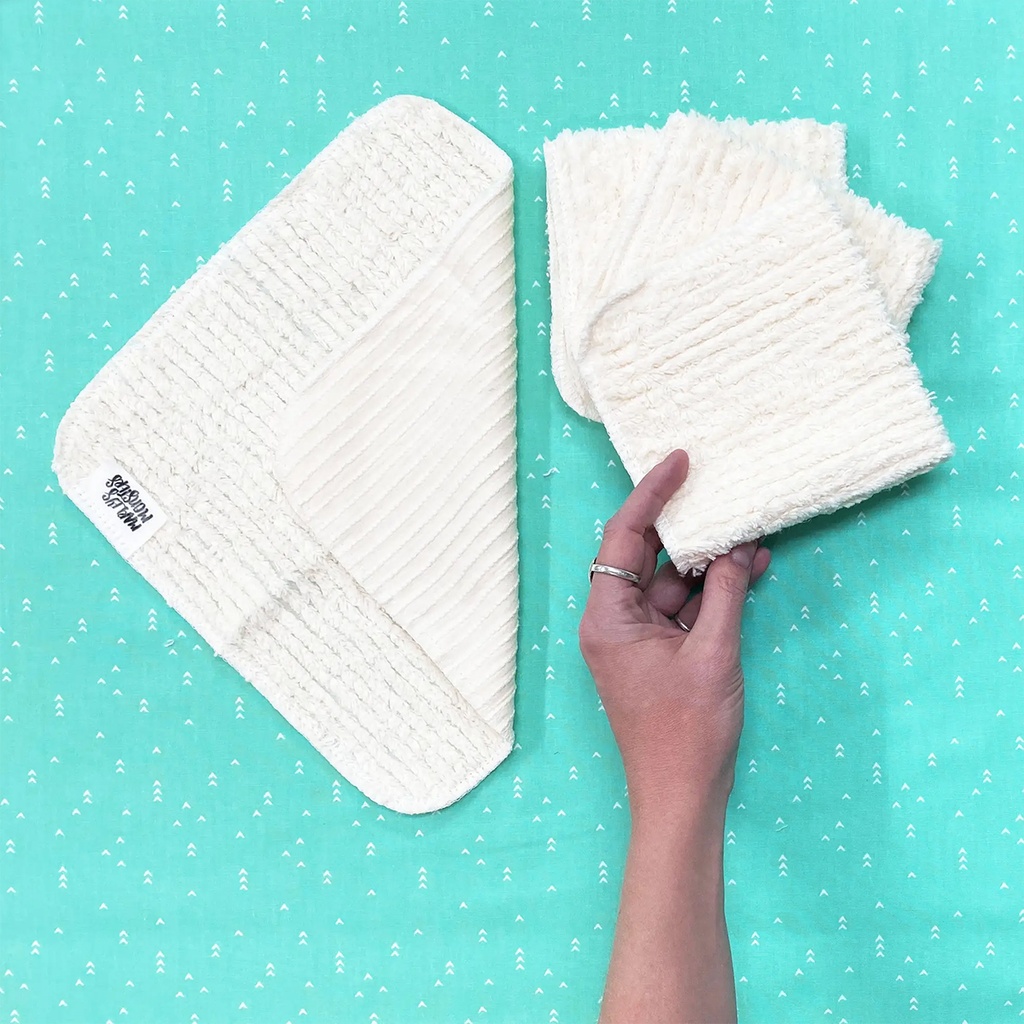 Cotton Chenille Washcloths, 4pk