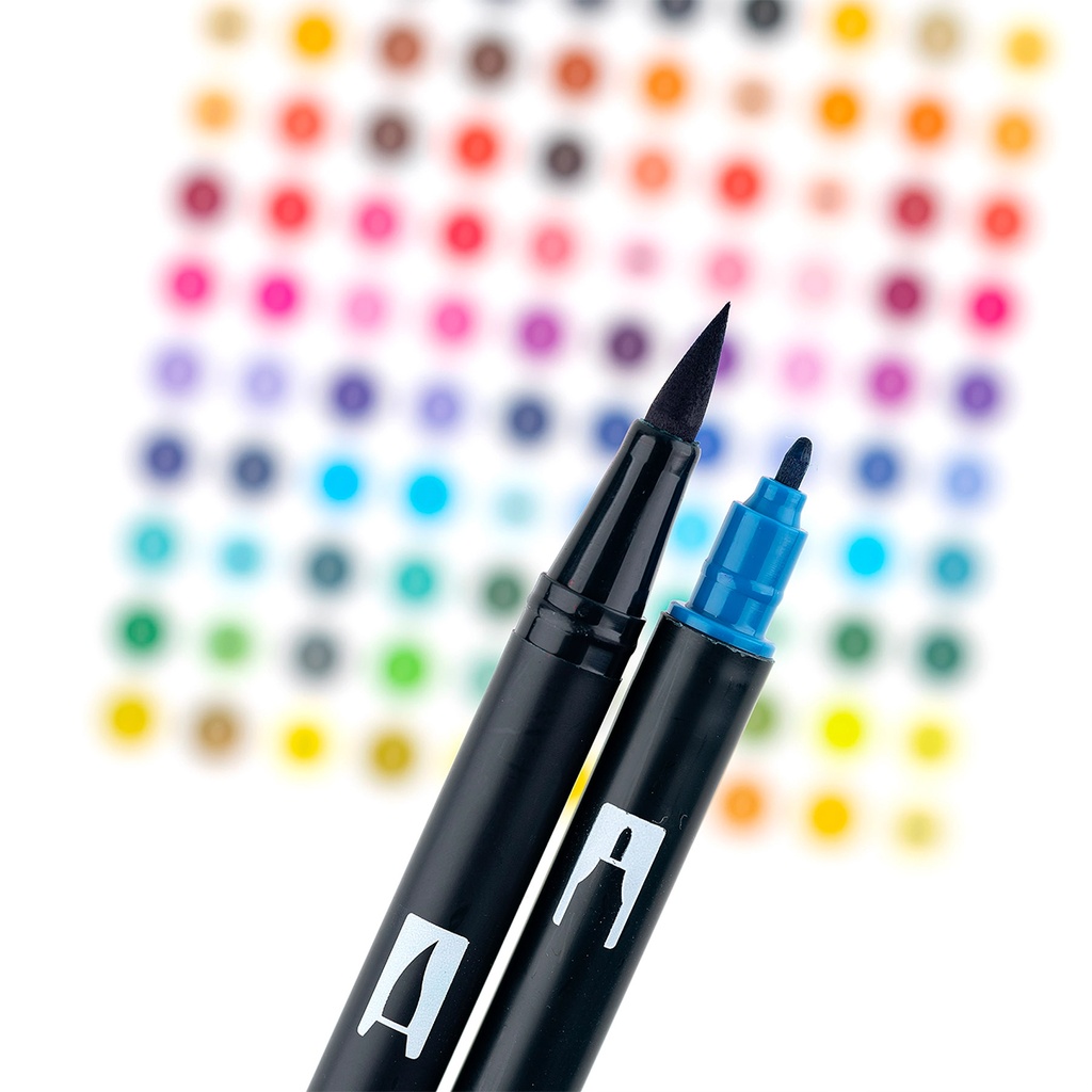Muted, 10pk Dual Brush Pen Art Markers