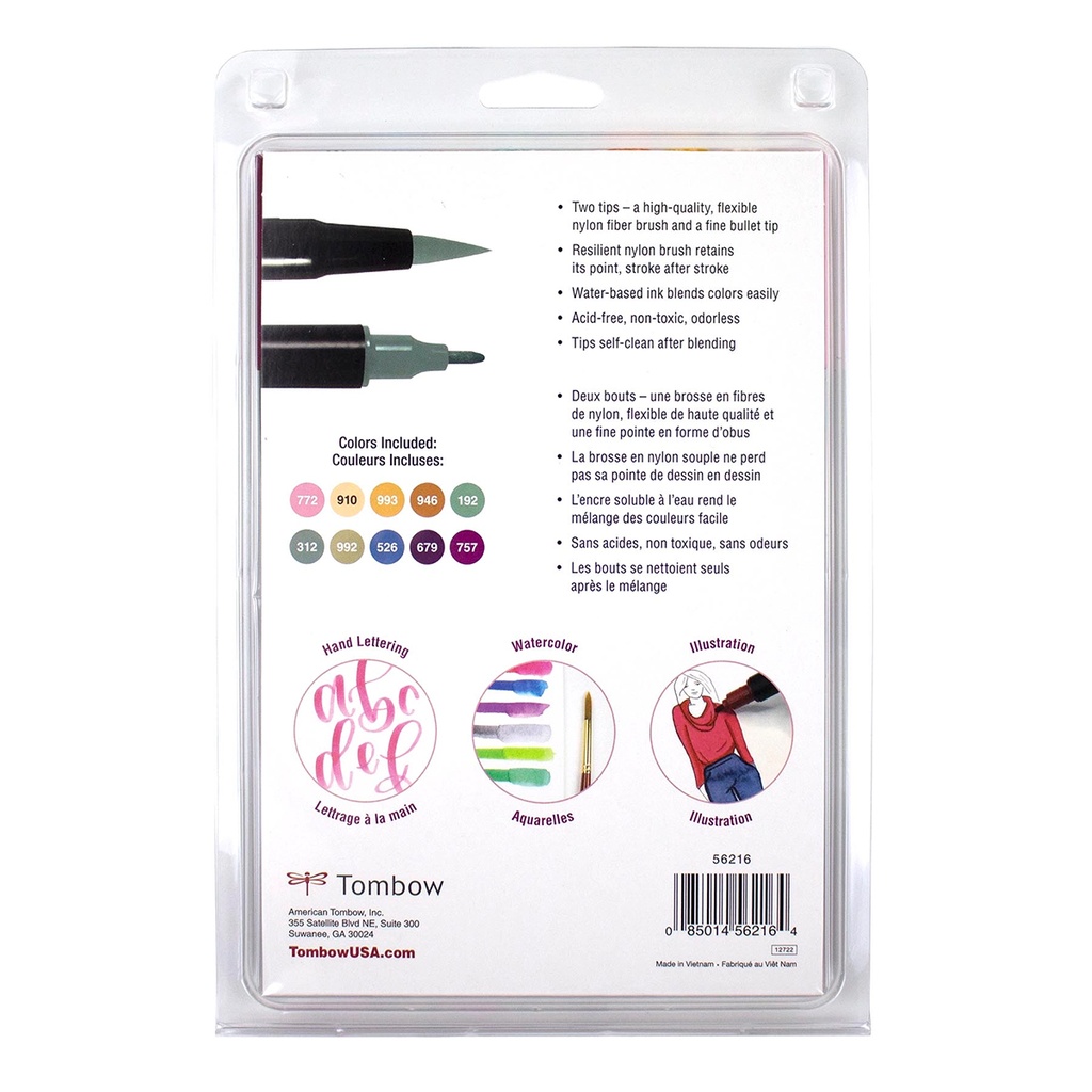 Cottage, 10pk Dual Brush Pen Art Markers