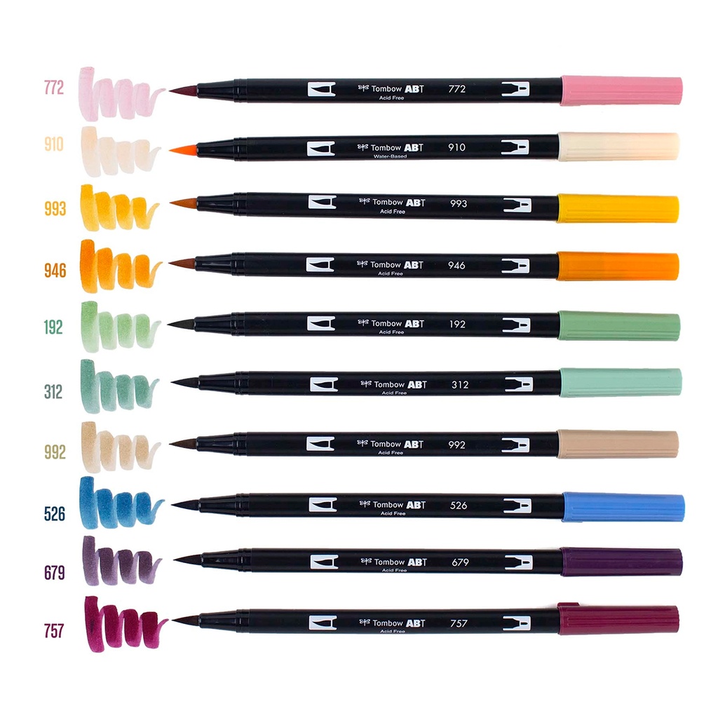 Cottage, 10pk Dual Brush Pen Art Markers