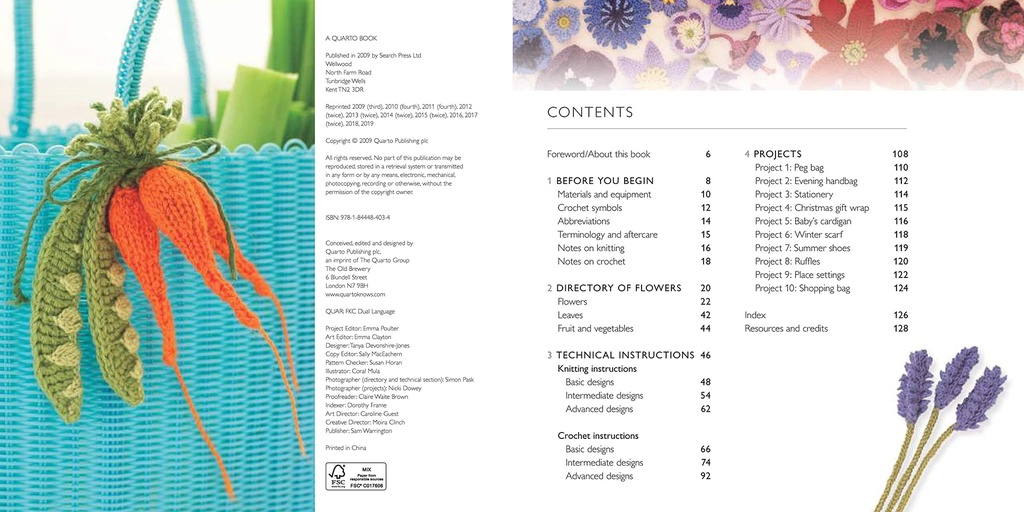 100 FLOWERS TO KNIT & CROCHET BOOK