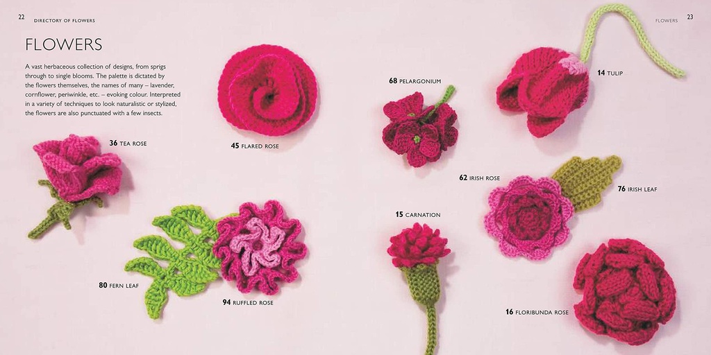 100 Flowers to Knit & Crochet Book