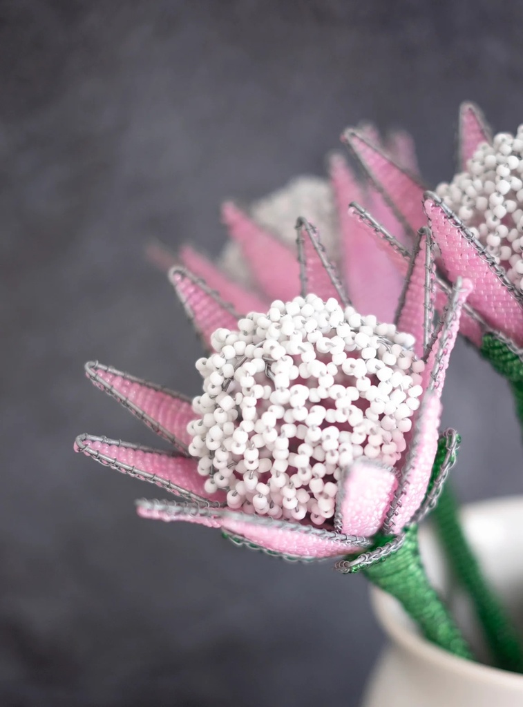 Beaded Protea Flower