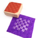 Checks & Squares Rubber Stamp