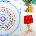 STITCHES IN THE ROUND - EMBROIDERY  KIT