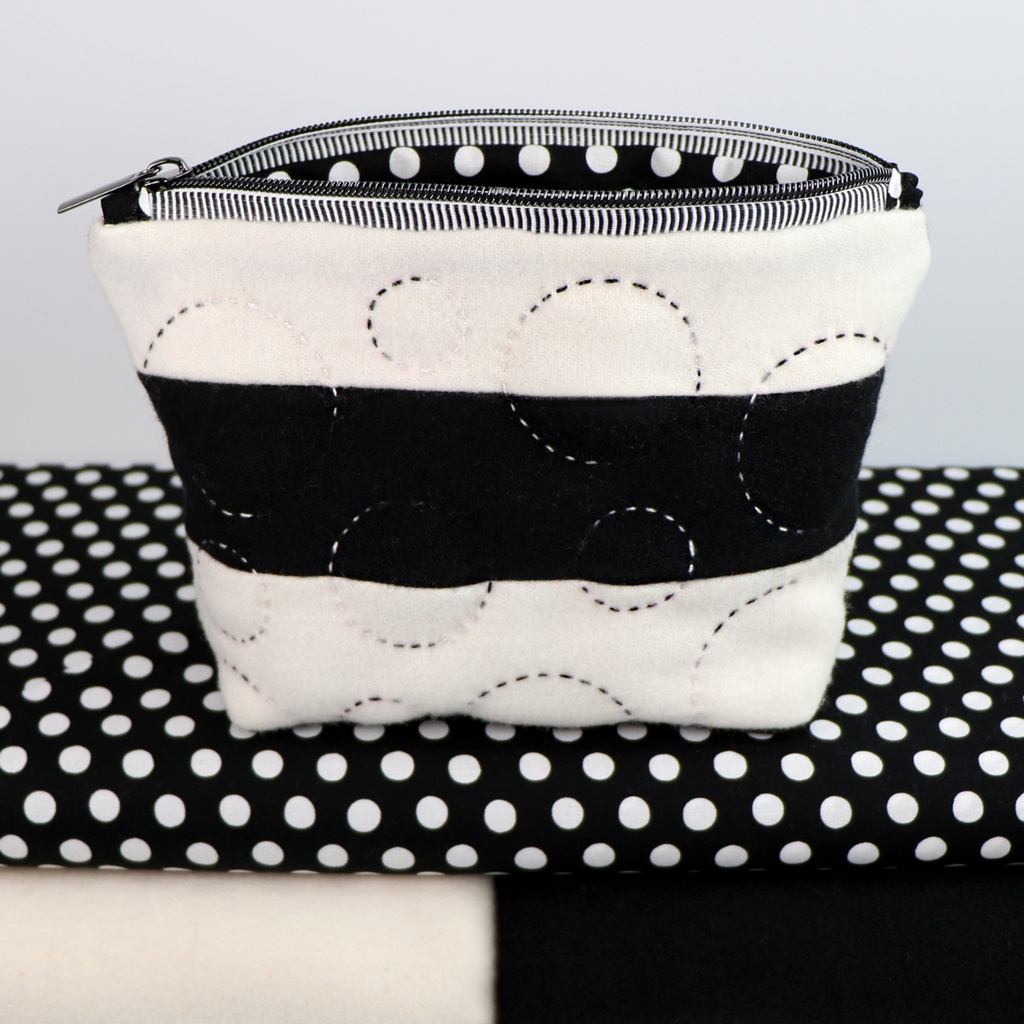 Hand Quilted Zipper Pouch