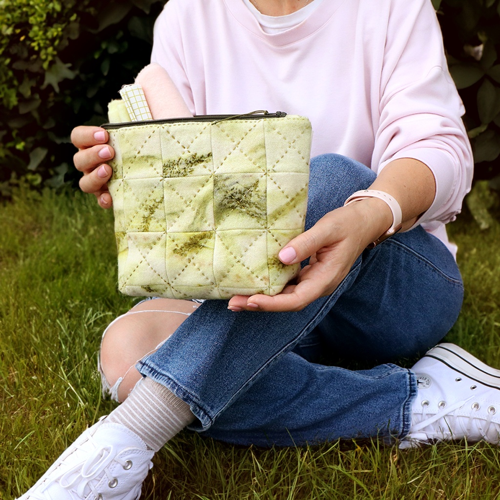 Hand Quilted Zipper Pouch