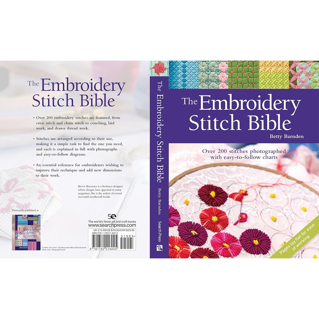 Embroidery Stitch Bible Book, Betty Barnden