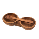 ​​​​​Day 2 - Olive Wood Double Bowl with Spoon