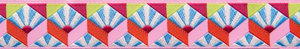 RIBBON YARDAGE- FAN BOX IN PASTEL BLUE