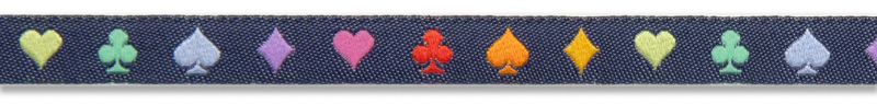 RIBBON YARDAGE- SUITED AND BOOTED NAVY