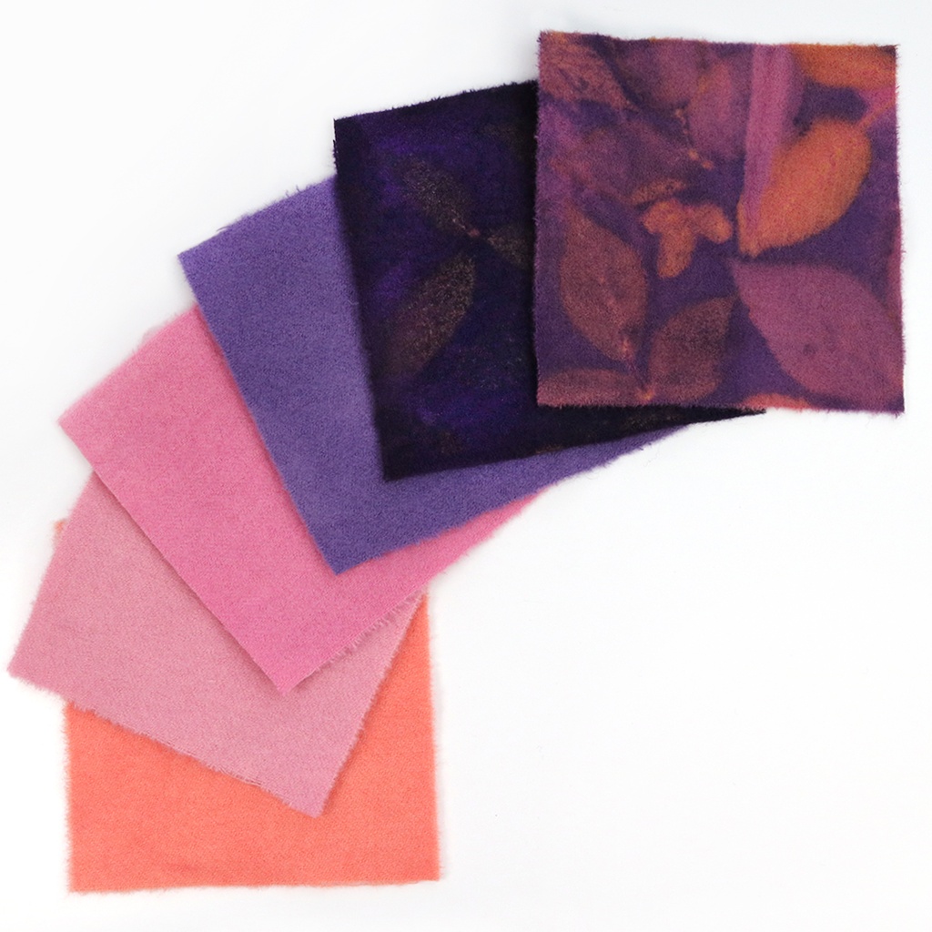 5" x 5" Eco Print Paint Chips - Amethyst Rose