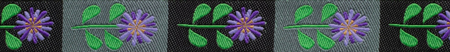 PURPLE DAISIES RIBBON