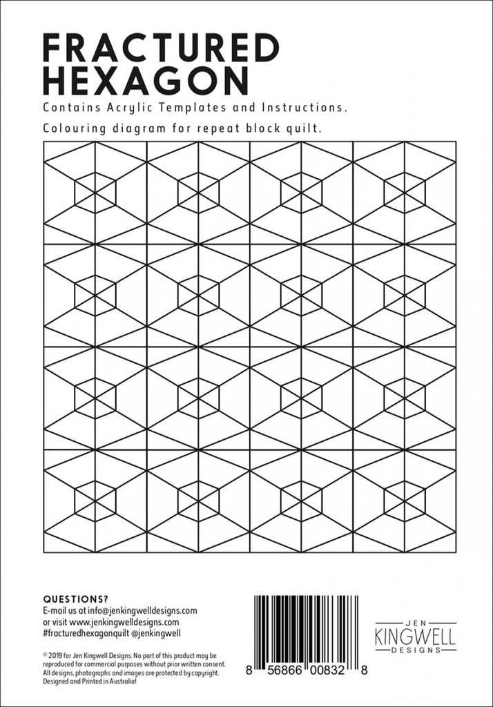 JKD Fractured Hexagons Tempters, Template Only