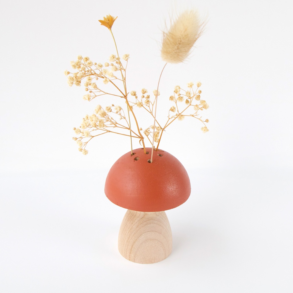 Small Mushroom Vase - Mid Modern Base
